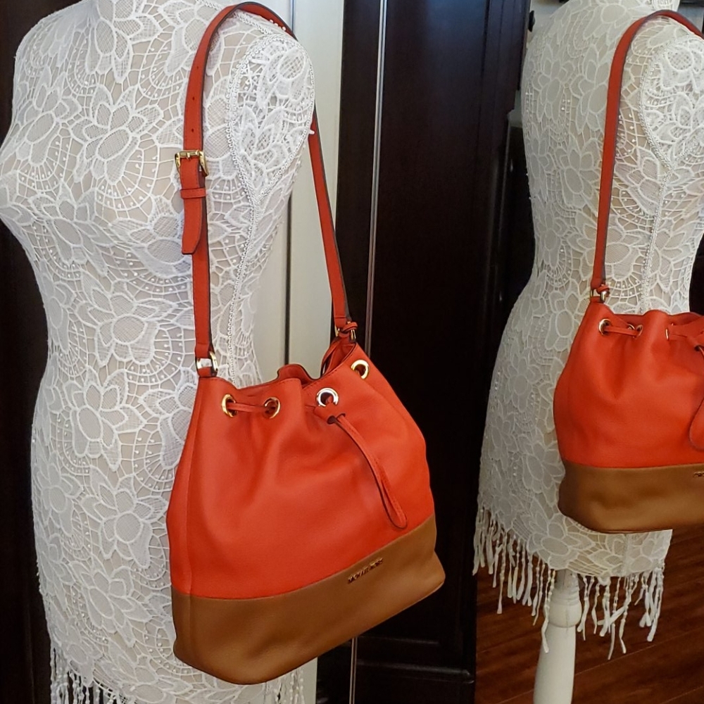 Michael Kors Large Drawstring Bucket Shoulder Bag - image 2